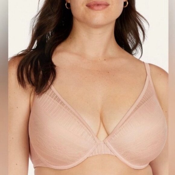 ThirdLove Everyday Lace Plunge Underwire Bra Intimates Adjustable Straps 30E 1/2 - Picture 10 of 10